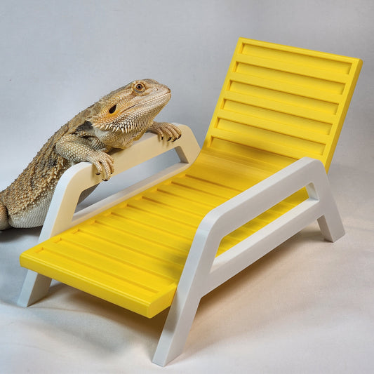 Reptile Lounging Chair 3.0 | Bearded dragon and leopard gecko hammock lounger and basking spot, Bearded dragon furniture decor